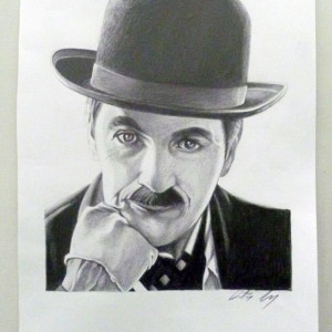 Ritratto a matita - Charlie Chaplin - Dimitri Gori